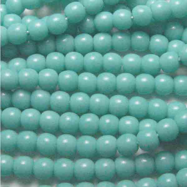 Green Turquoise 4MM Druk Ball