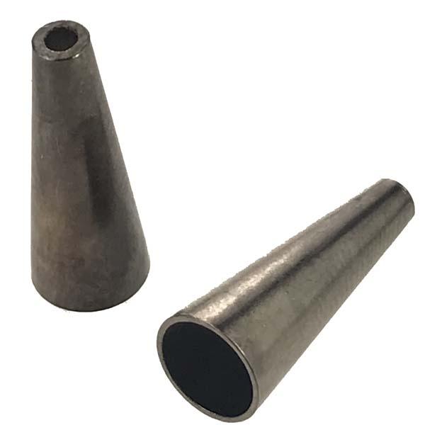 Gunmetal Plate 16x6MM Cone With 5MM Opening