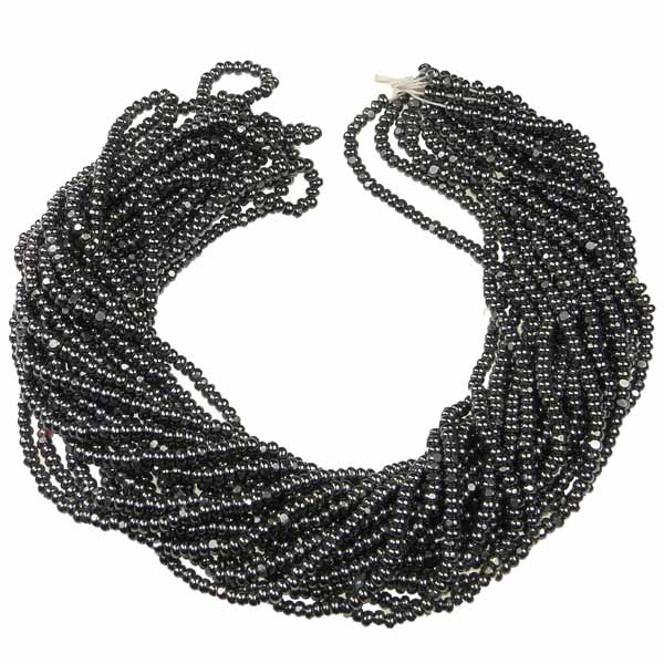 Hematite 13/0 True Cut Charlotte Seed Bead