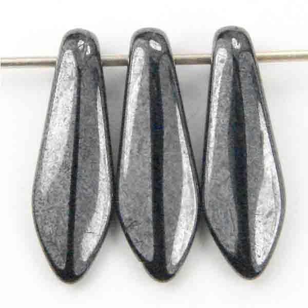 Hematite 15X5MM Dagger Drop