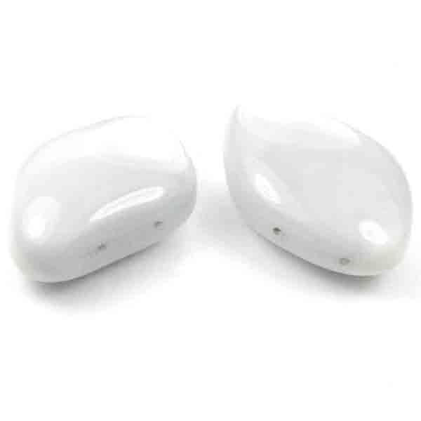 Ivory with Blue Plastic 2 Hole Spacer