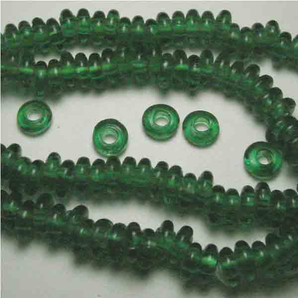 Kelly Green 7-8MM Ring With Large 3MM Hole
