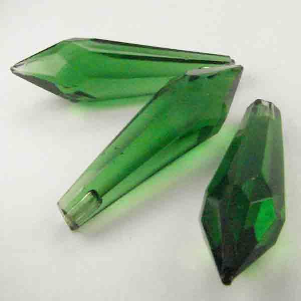 Kelly Green (Smaragd) 29X7MM Faceted Half Drill Tear