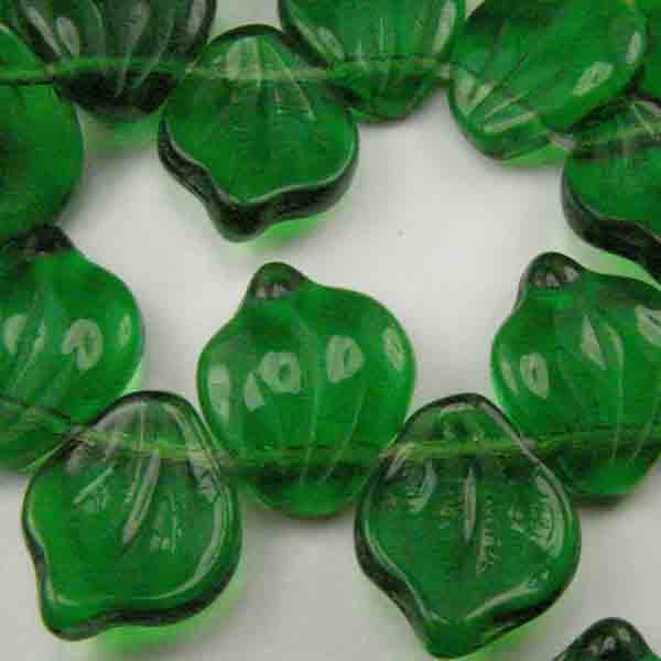 Kelly Green (Smaragd) Wide Leaf 12X14MM