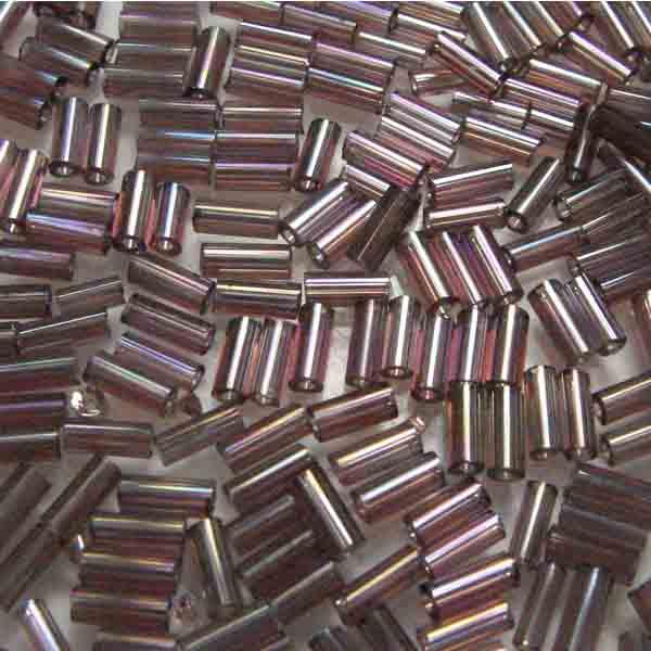 Light Amethyst AB 4.5x2MM Bugle Bead