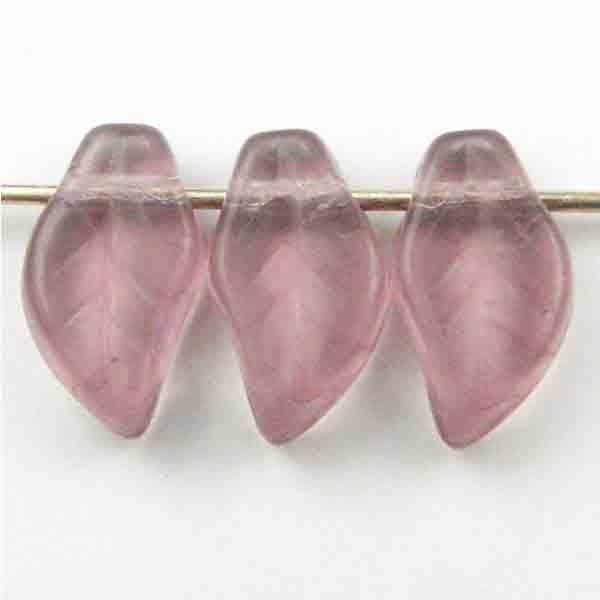 Light Amethyst Leaf 10X6MM Leaf