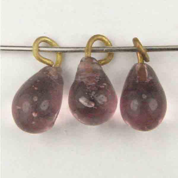 Light Amethyst Tear Wired 9X6MM