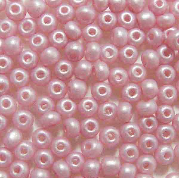 Light Lavender Rose Matte Pearl 6/0 Seed Bead