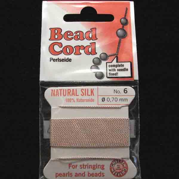 Light Pink Size 6 (.7mm) Griffin Silk Cord With Flex Needle