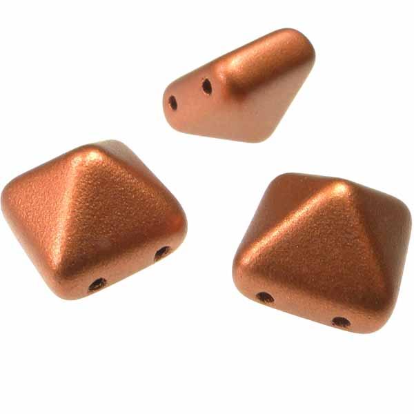 Matte Copper 12MM 2 Hole Beadstud