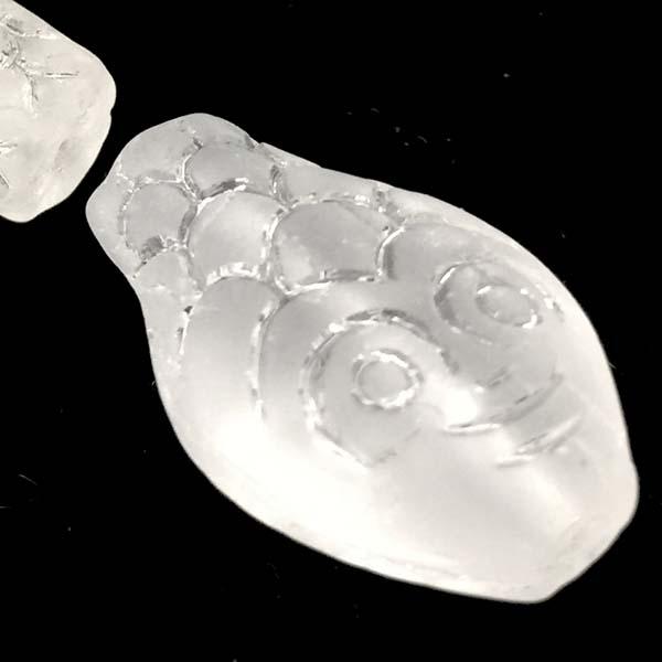 Matte Crystal 21x14MM Snake Head