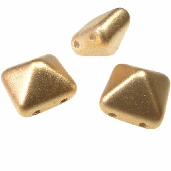 Matte Gold 12MM 2 Hole Beadstud