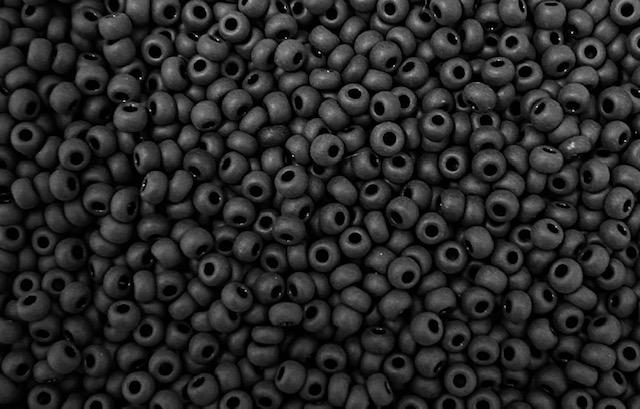Matte Jet Black 11/0 Seed Bead