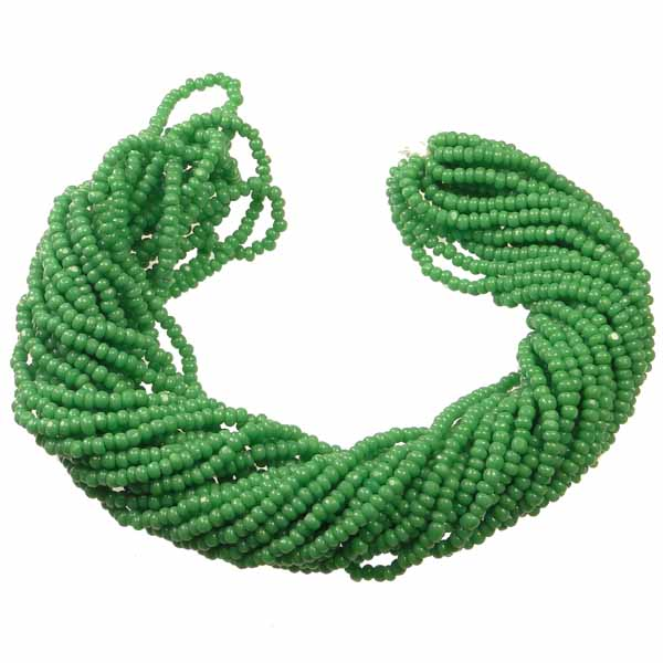 Medium Green 13/0 True Cut Charlotte Seed Bead