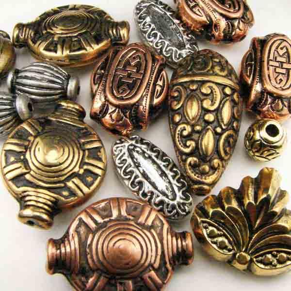 Metalized Plastic Bead Mix