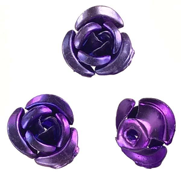 Metallic Purple 9MM Aluminum Rose
