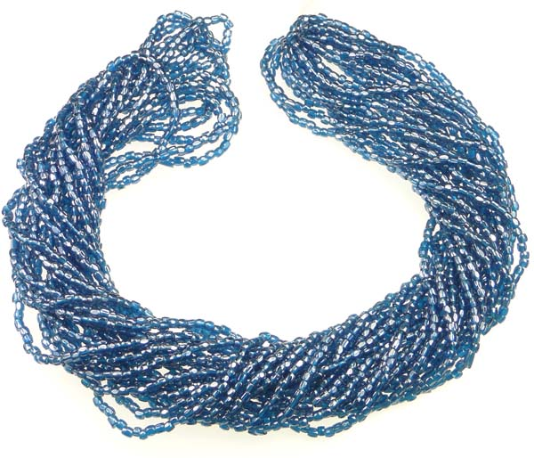 Montana Blue Lustre 12/0 3 Cut Seed Bead