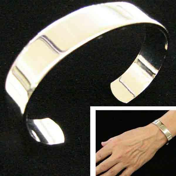 Nickel Silver Plate .5 inch Bracelet Cuff
