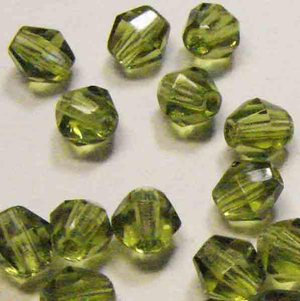 Olivine 5MM Fire Polish Bicone