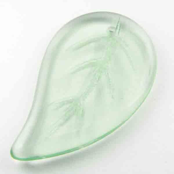 Peridot 34x21MM Leaf Pendant
