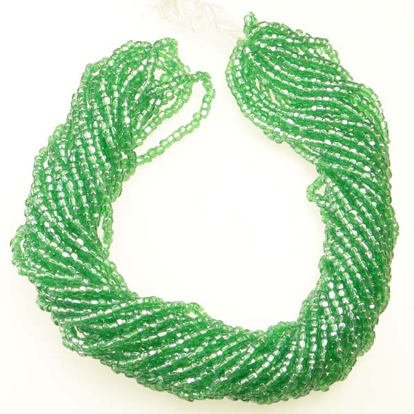 Peridot Lustre 12/0 3 Cut Seed Bead