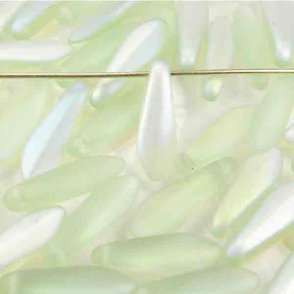 Peridot Matte AB Dagger 16x5MM Dagger