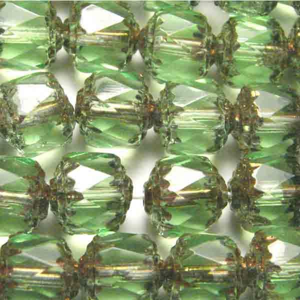 Peridot with Bronze 8MM Cathedral Bead