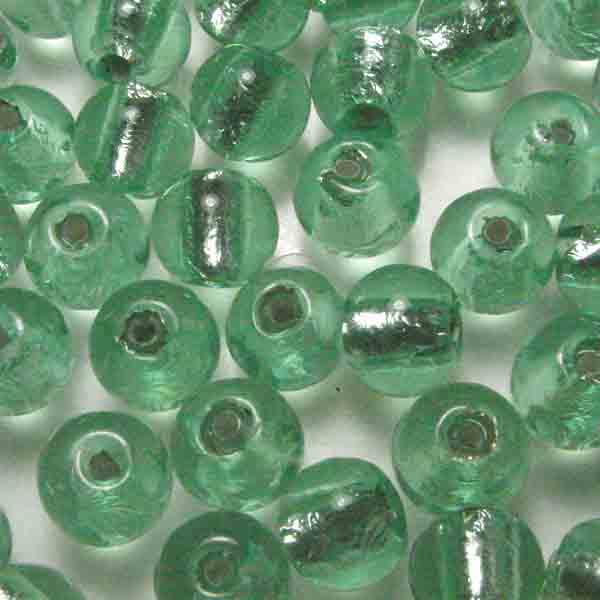 Peridotot Ball 8MM With Silver Foil