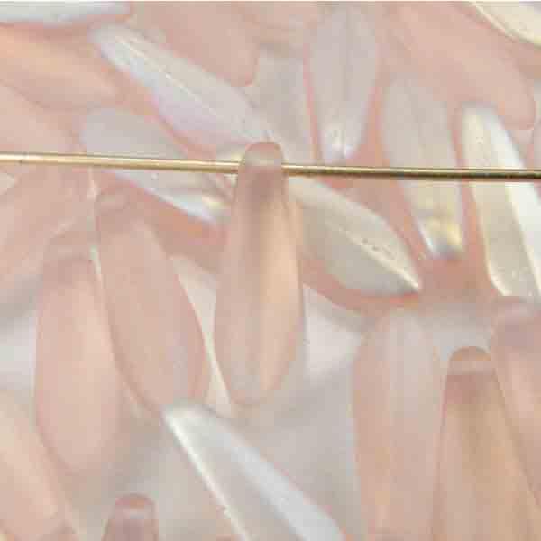 Rose Matte AB Dagger 16x5MM Dagger