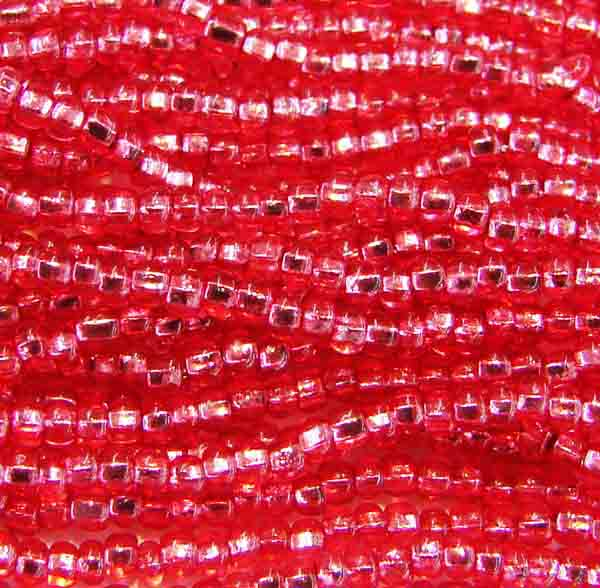 Rose Silver Lined 11/0 Seed Bead