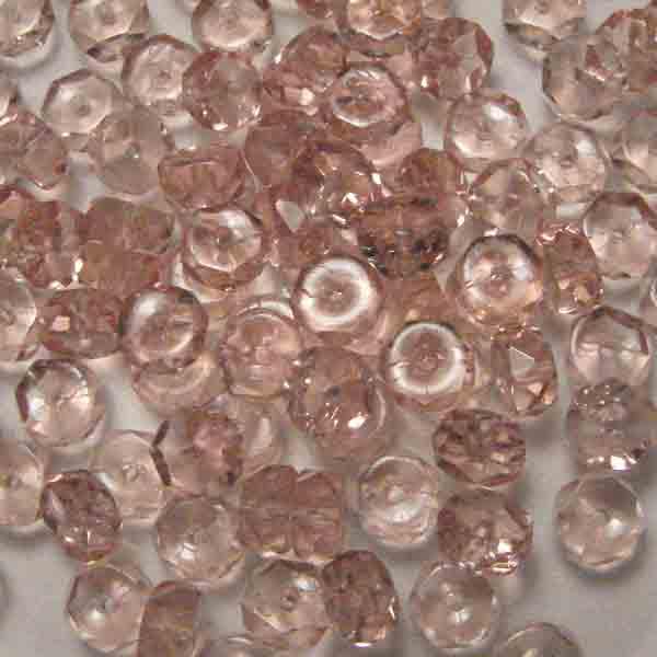 Roseline 6MM Disc Rondelle With Fire Polish Edge