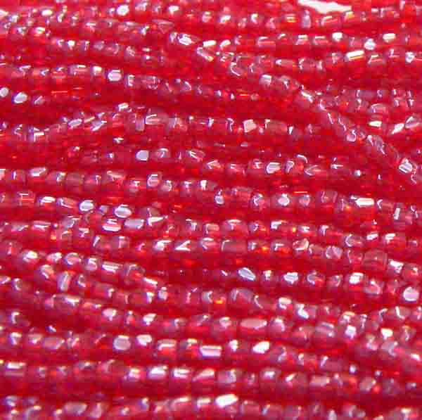 Ruby 12/0 3 Cut Seed Bead
