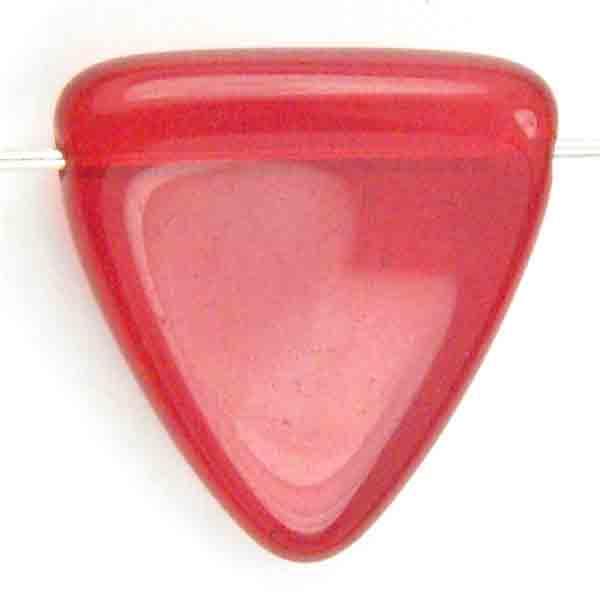 Ruby 17MM Triangle With Cross Hole
