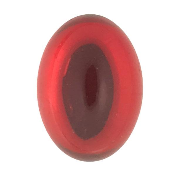 Ruby 18x13MM Foiled Back Cabochon