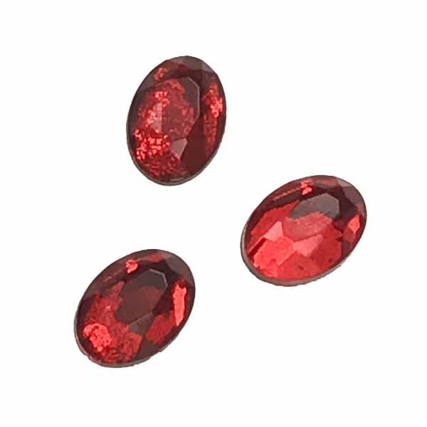 Ruby 7X5MM Mirrored Oval Cabochon