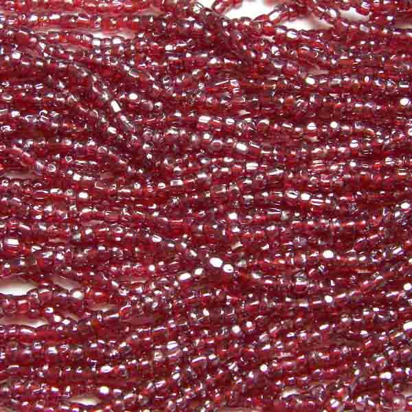 Ruby Luster Seed 9/0 3 Cut Seed Bead