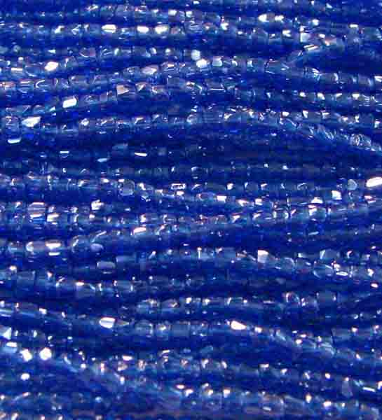 Sapphire 12/0 3 Cut Seed Bead