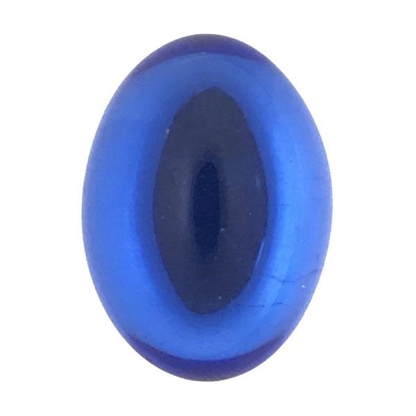 Sapphire 18x13MM Foiled Back Cabochon