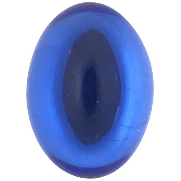Sapphire 25x18MM Foiled Back Cabochon
