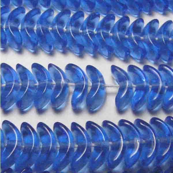 Sapphire 8x4MM Crescent Wing