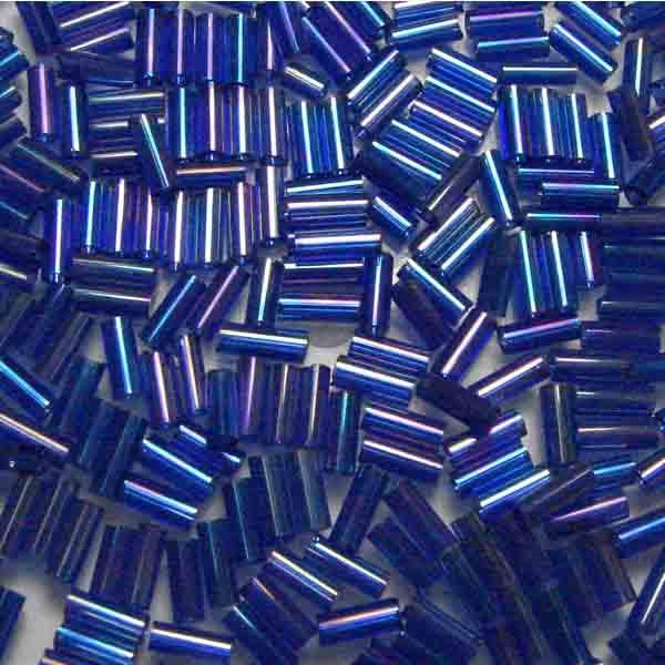 Sapphire AB Sz 2 4.5x2MM Bugle Bead