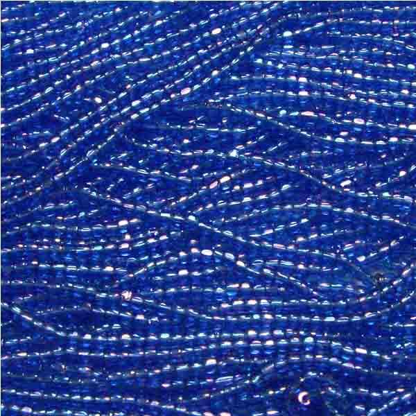 Sapphire Ab Seed 9/0 3 Cut Seed Bead