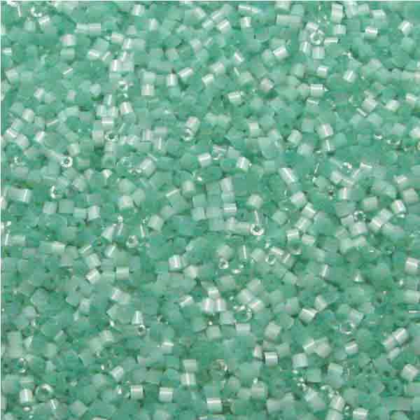 Satin Mint Green 16/0 (1MM) Bugle Tube
