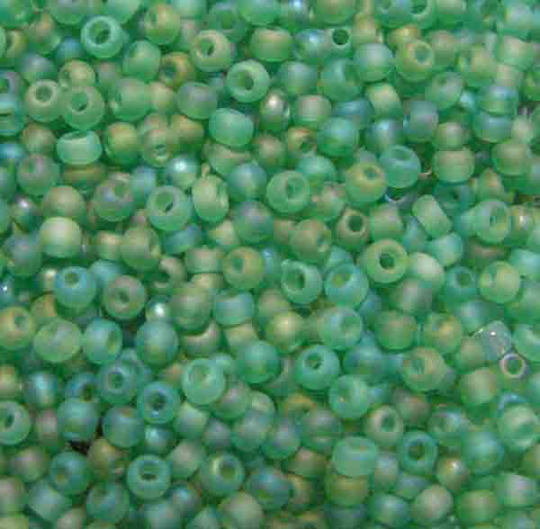 Seed Bead 11/0 Matte Peridot AB