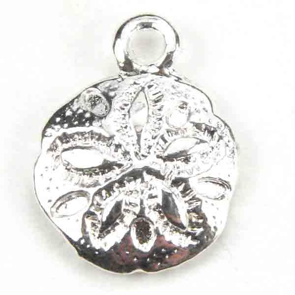 Silver Plate 11MM Sand Dollar Charm