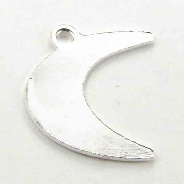 Silver Plate 12MM Moon Crescent