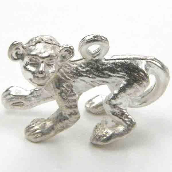 Silver Plate 13x20 Monkey Of The Chinese Zodiac