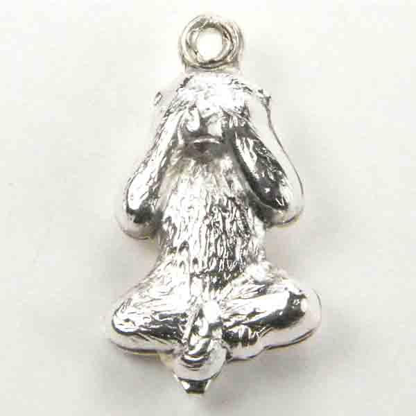 Silver Plate 15x8 See No Evil Monkey