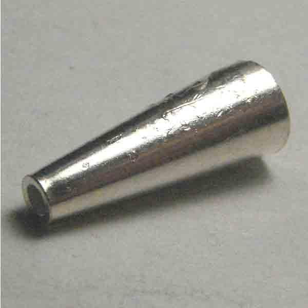 Silver Plate 16MM Smooth Cone