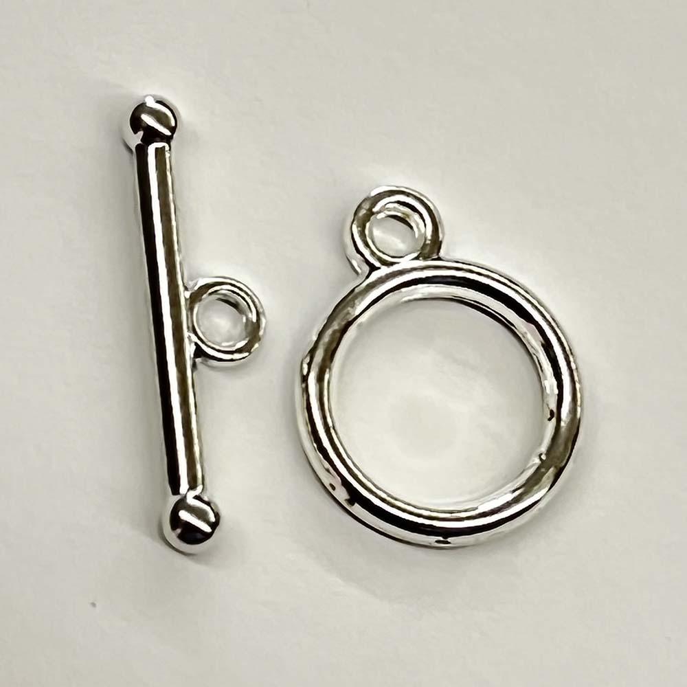 Silver Plate 18MM Plain Toggle